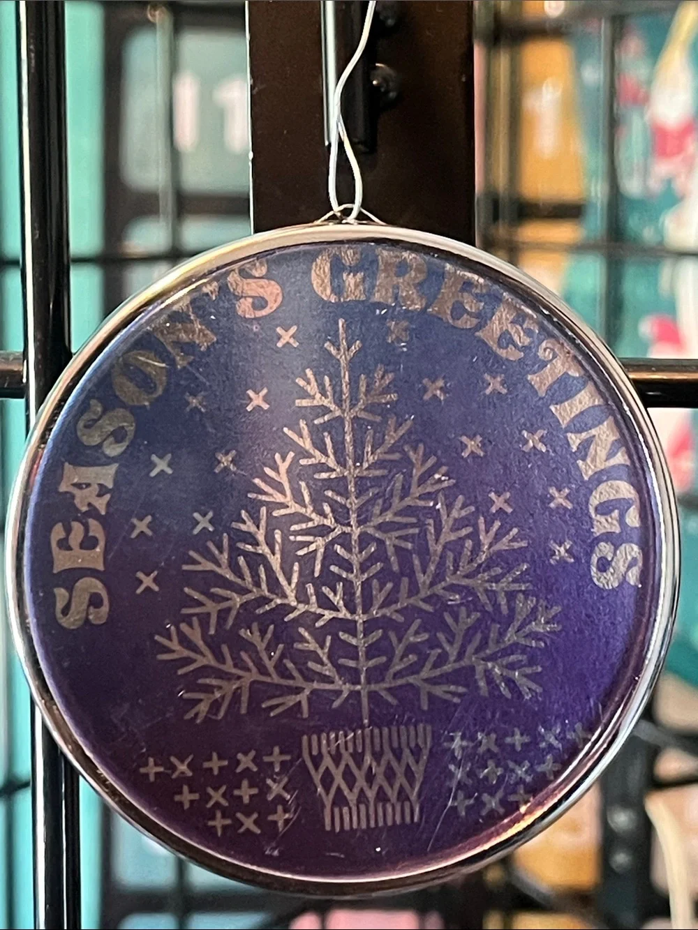 Hallmark Vintage 1987 Holographic Keepsake Ornament Christmas Tree